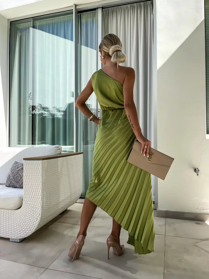 Aida™ | One-Shoulder Floral Maxi