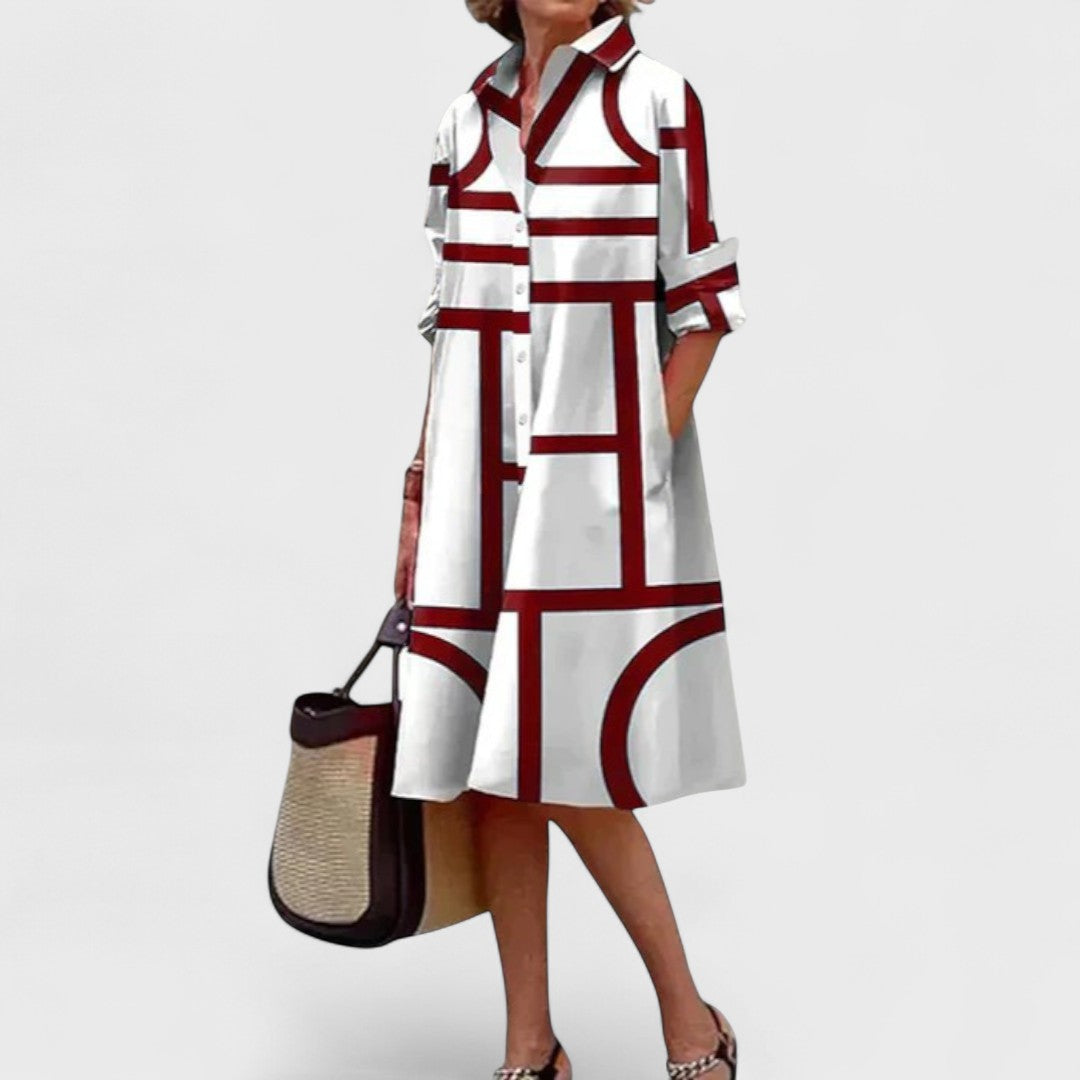 Stella - Elegantly Geometric Dress