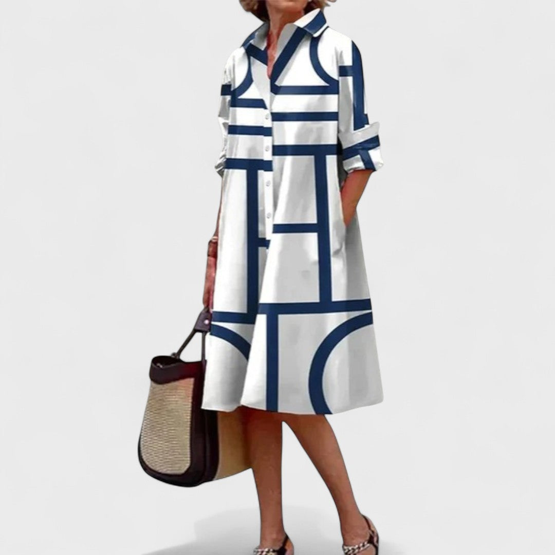 Stella - Elegantly Geometric Dress