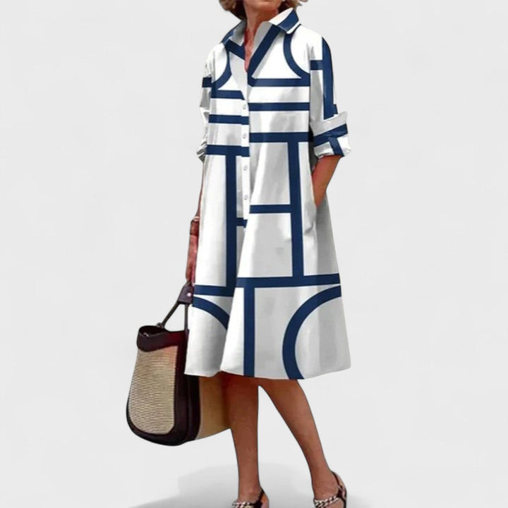 Stella - Elegantly Geometric Dress