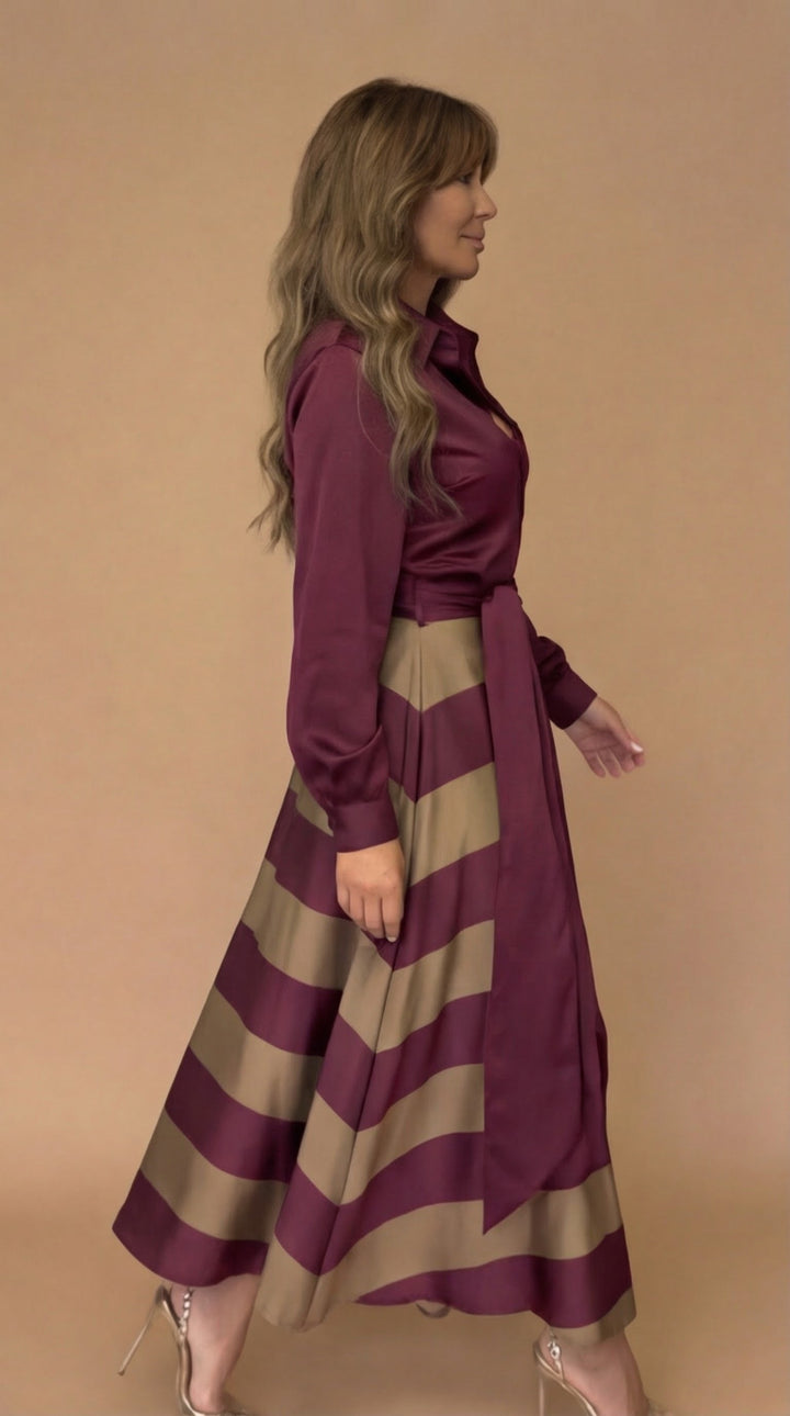 Rose™ | Striped Maxi Dress