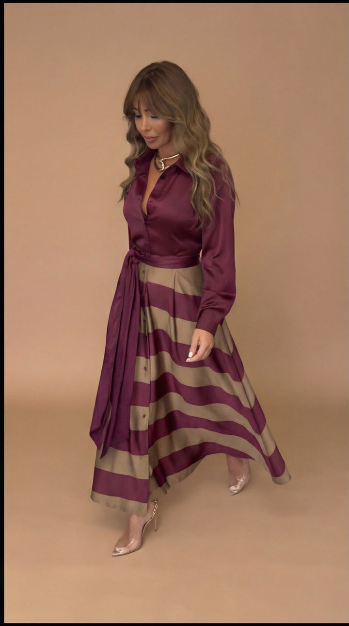 Rose™ | Striped Maxi Dress