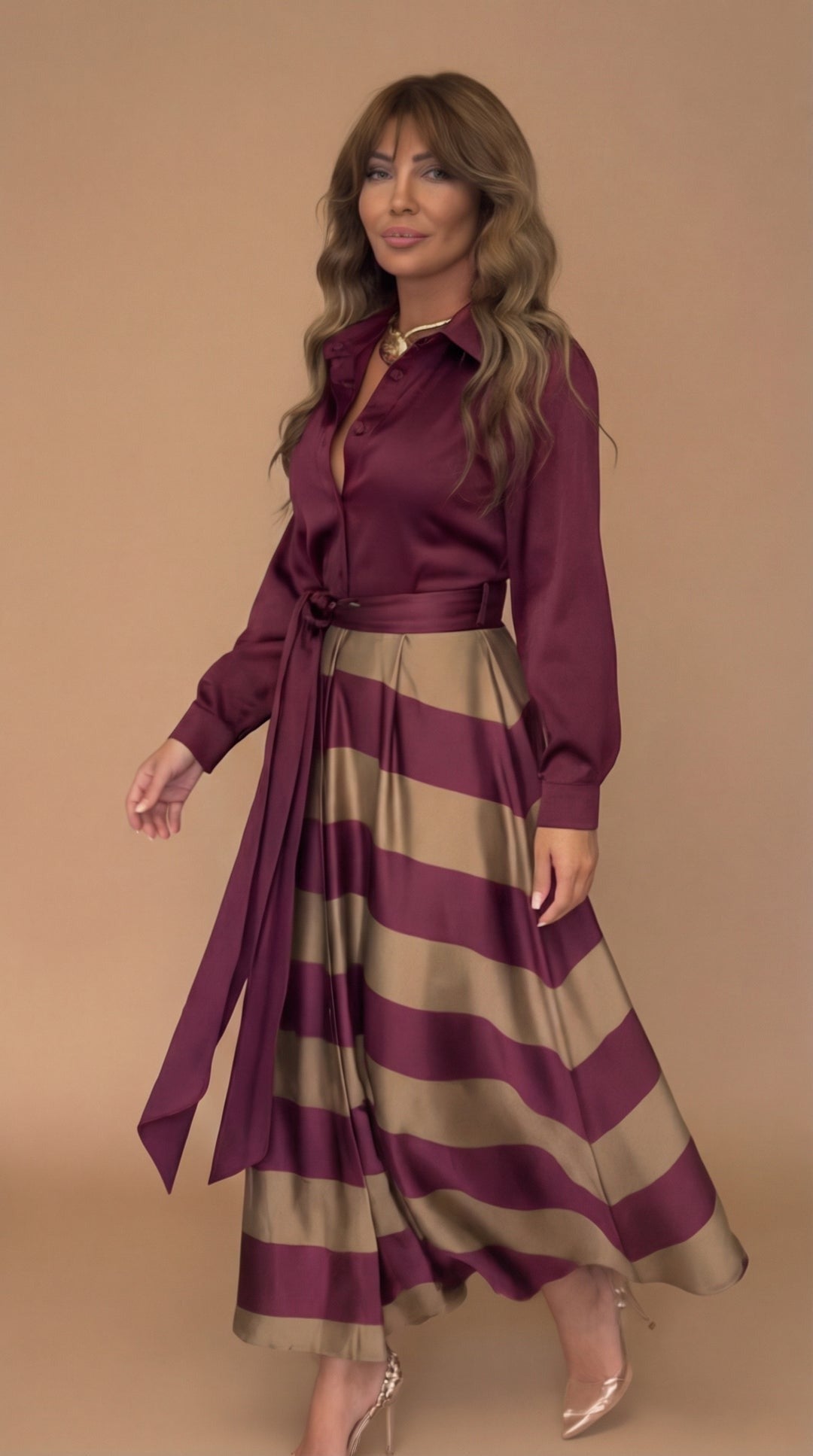 Rose™ | Striped Maxi Dress