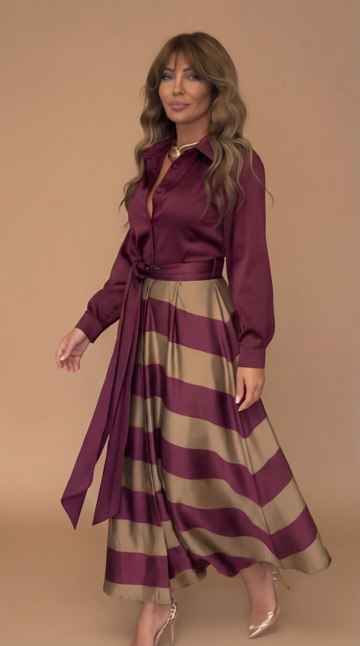 Rose™ | Striped Maxi Dress