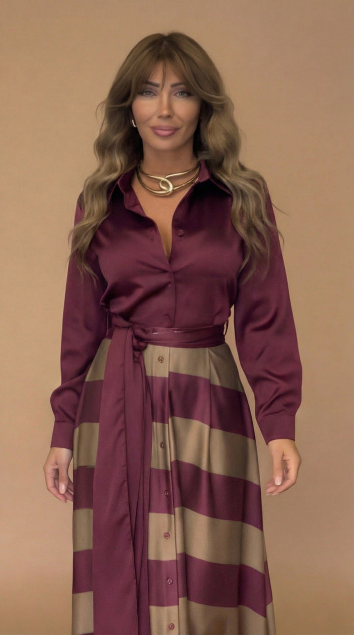 Rose™ | Striped Maxi Dress