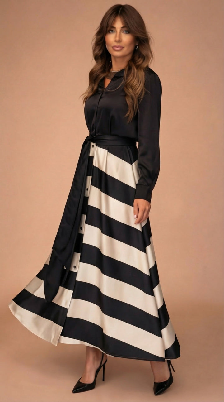 Rose™ | Striped Maxi Dress