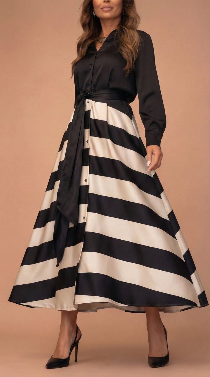 Rose™ | Striped Maxi Dress