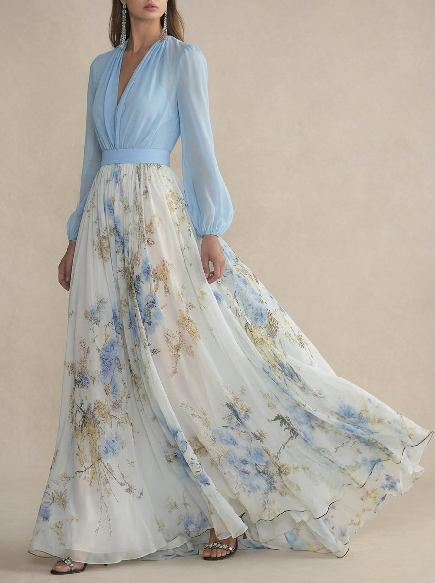 VERA | Elegant Floral Maxi Dress