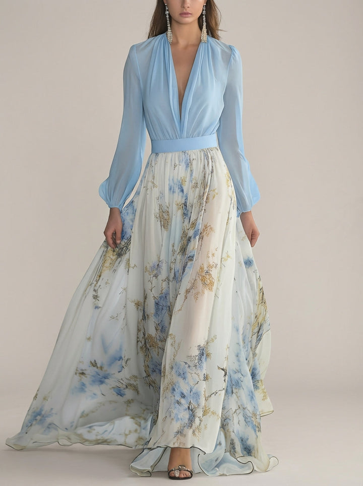 VERA | Elegant Floral Maxi Dress