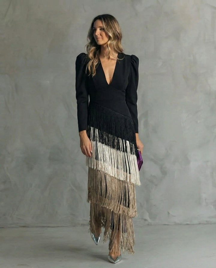Amara | Elegant Fringe Dress