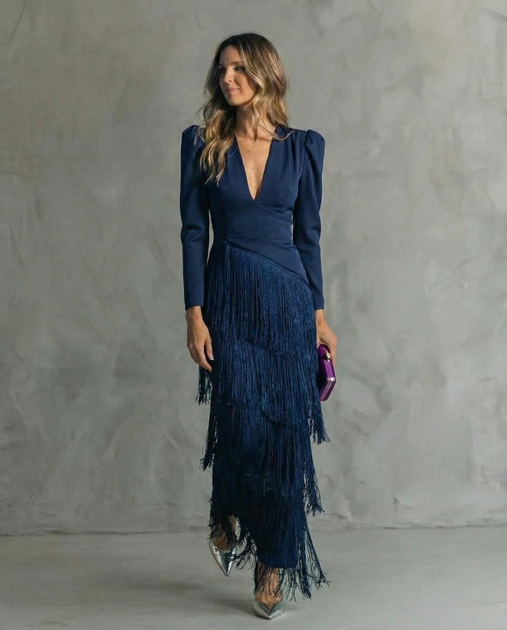 Amara | Elegant Fringe Dress