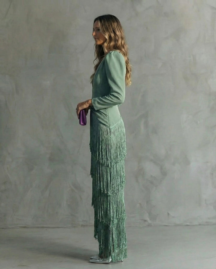Amara | Elegant Fringe Dress