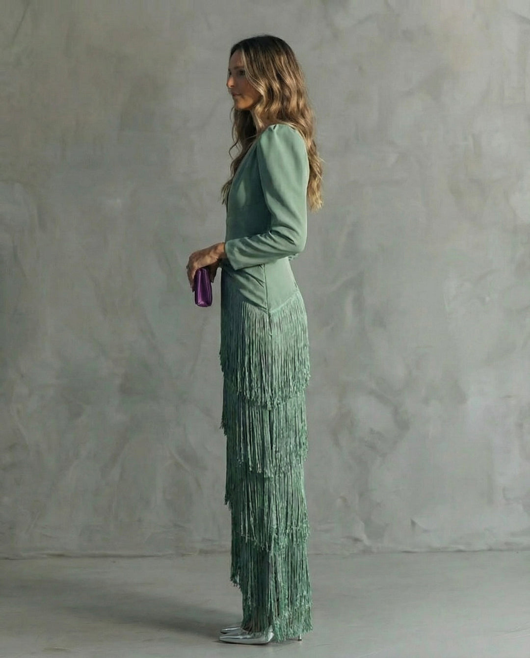 Gracie™ | Fringe-Detail Maxi Dress