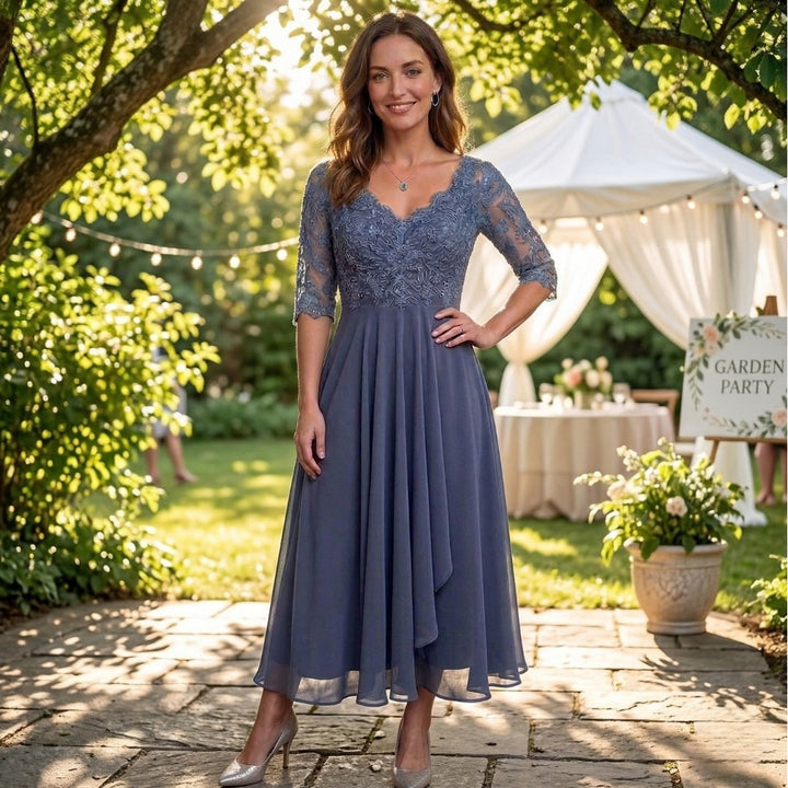 Pam™ | Elegant Lace Midi Dress