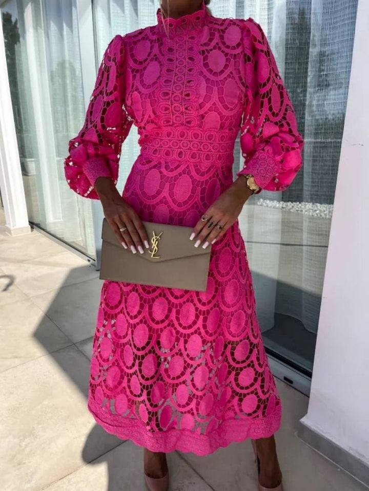 Sandy™ | Elegant Lace Midi Dress