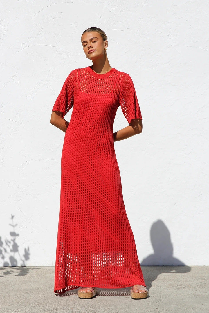 Clara | Crochet Maxi Dress
