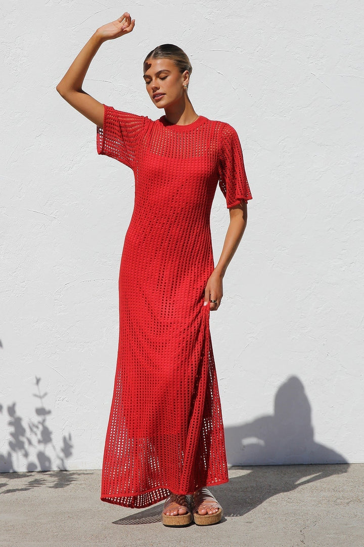 Clara | Crochet Maxi Dress