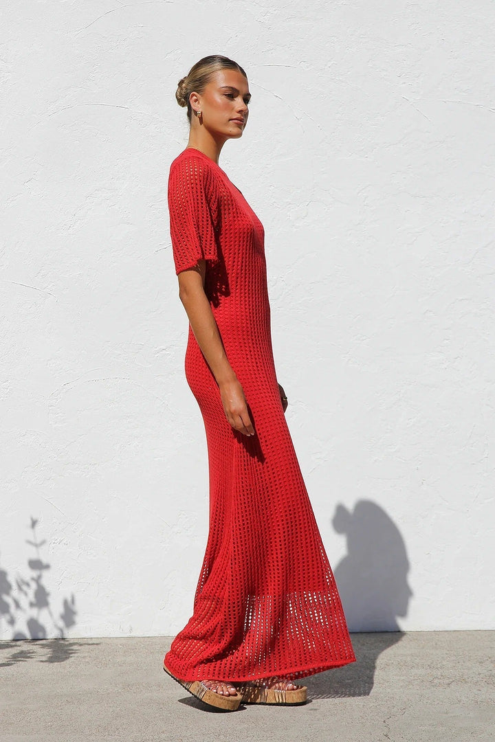 Clara | Crochet Maxi Dress