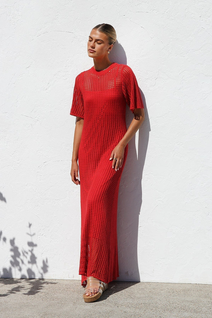 Clara | Crochet Maxi Dress