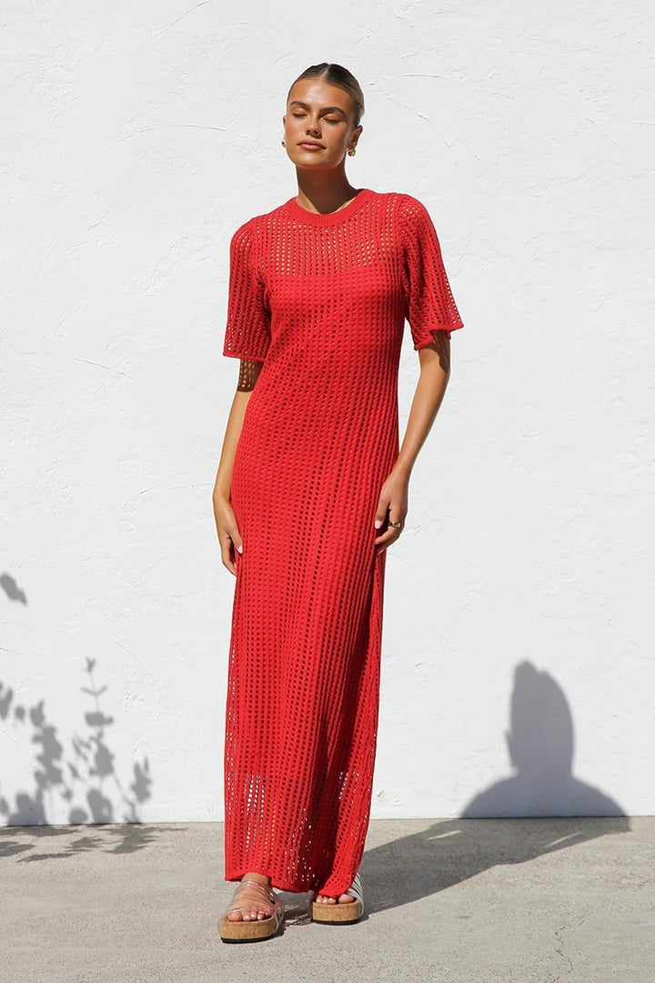Clara | Crochet Maxi Dress