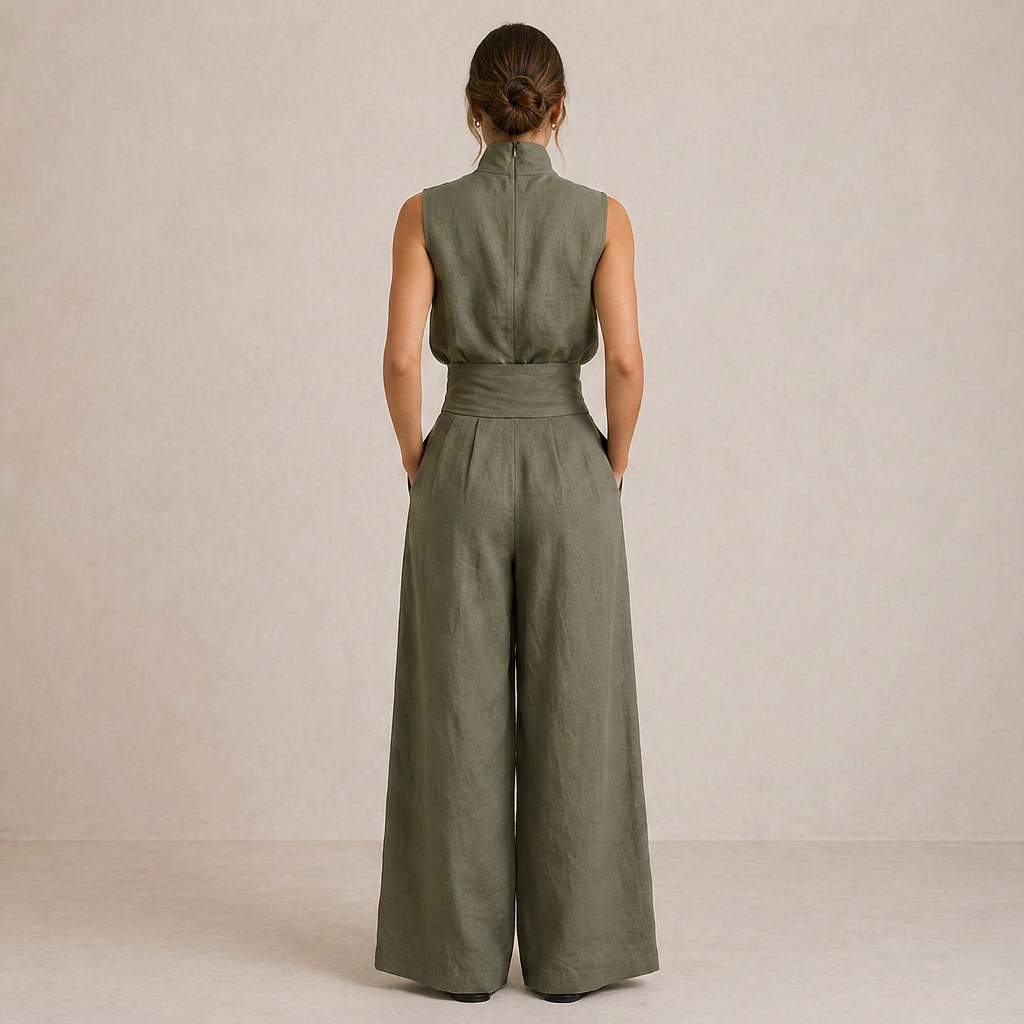 ZIRELLA | Chic Minimalist Set with Flared Pants