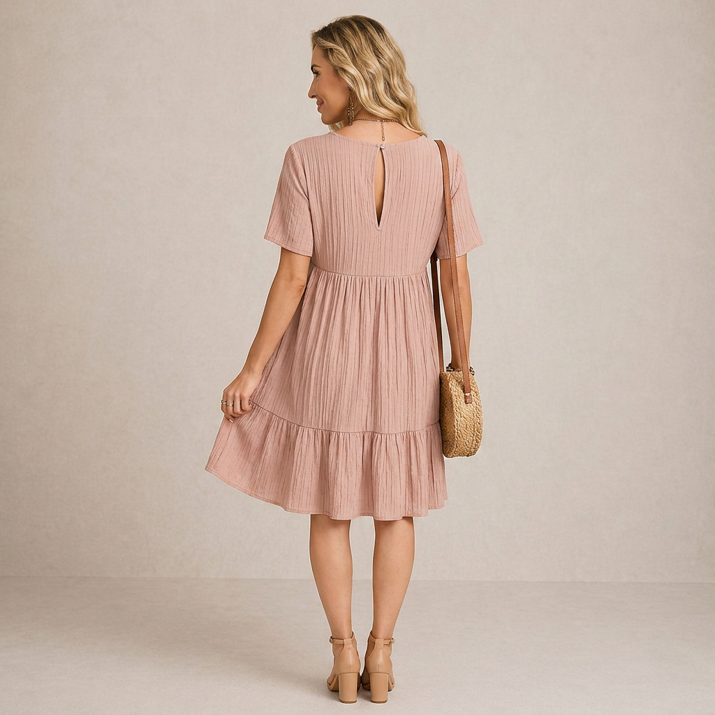 ROVENA | Chic Mini Bohemian Dress