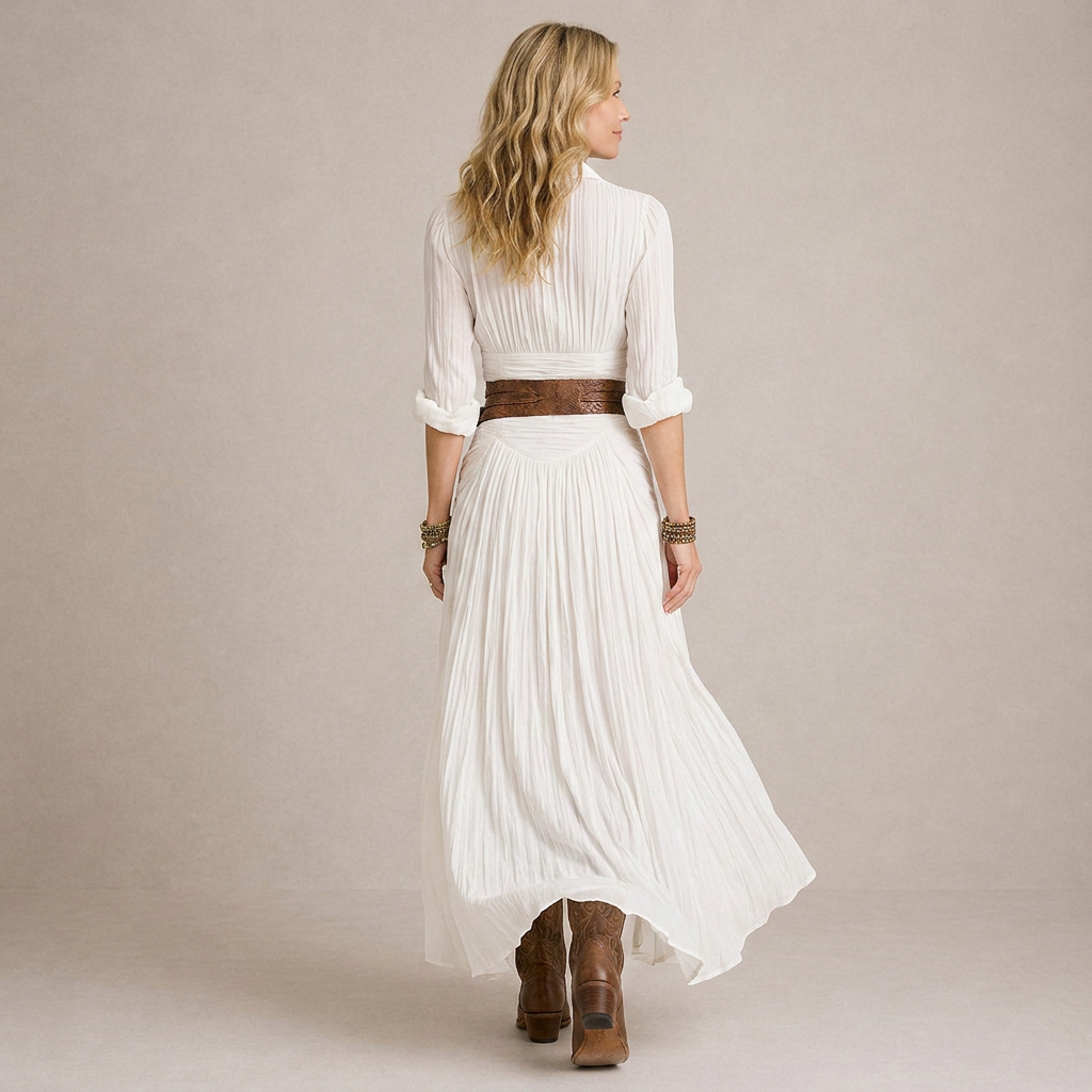 OLIVIA | Collared Maxi Dress