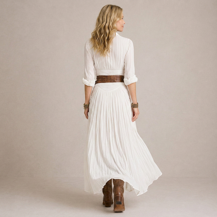OLIVIA | Collared Maxi Dress