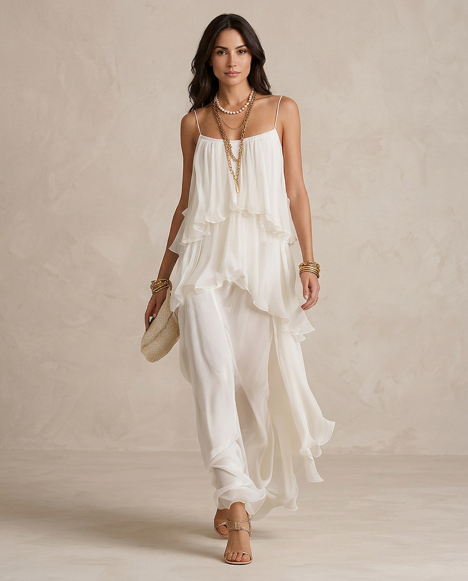 AURELIA | Elegant Maxi Chiffon Dress