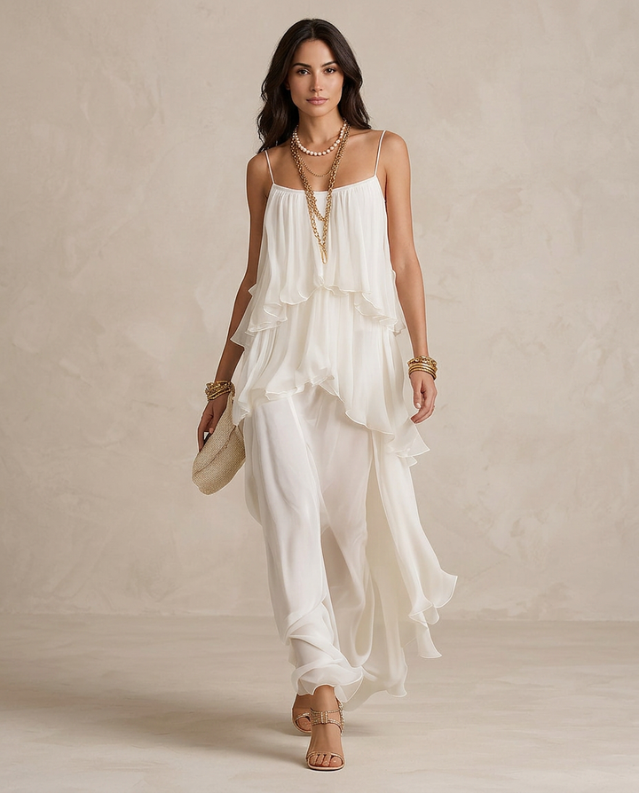 AURELIA | Elegant Maxi Chiffon Dress