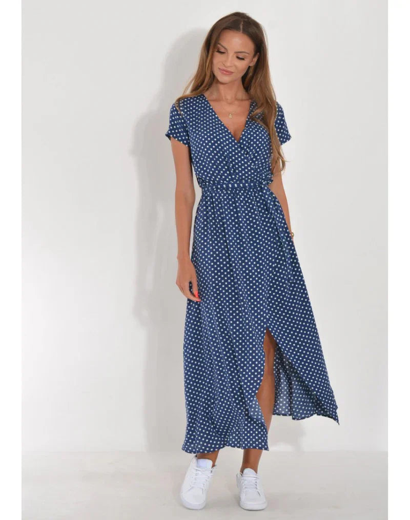 Julia – Chic V-Neck Elegance Dress