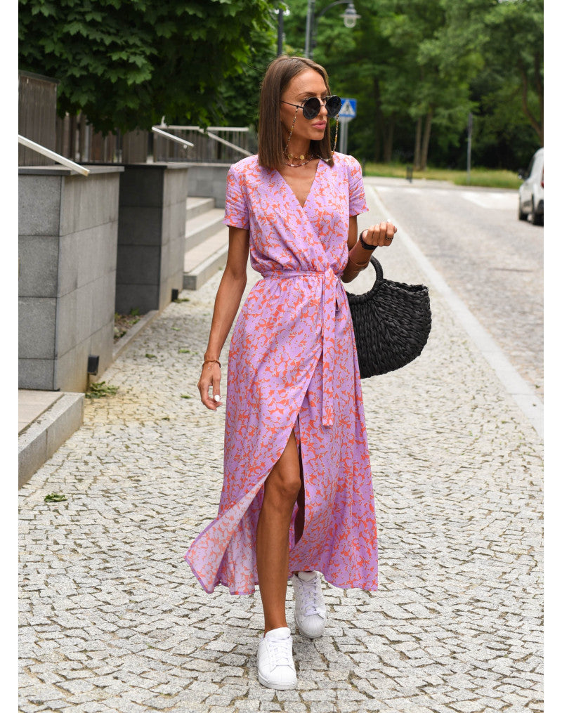 Keira™ | Floral V-Neck Elegant Dress