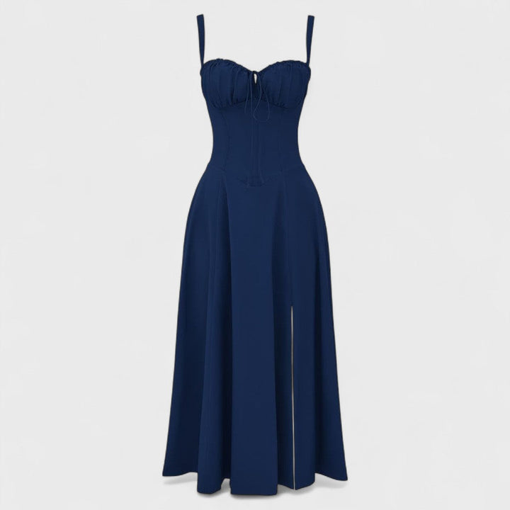 Kiana - Midi Dress with Lace-Up Detail