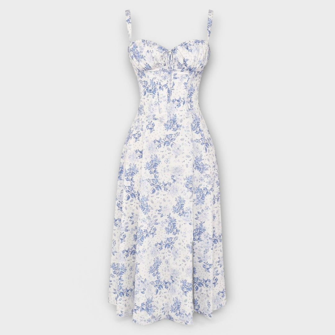 Avery™ | Corset Waist Midi Dress