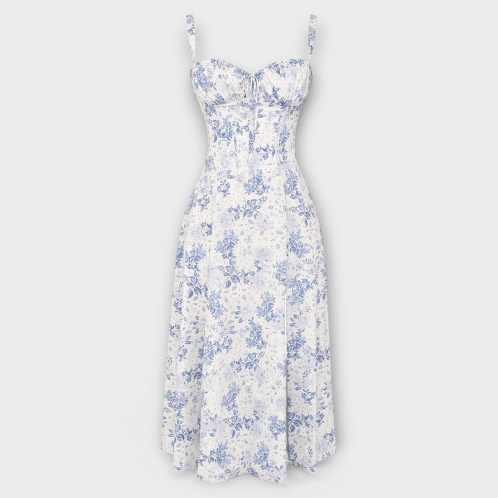 Avery™ | Corset Waist Midi Dress