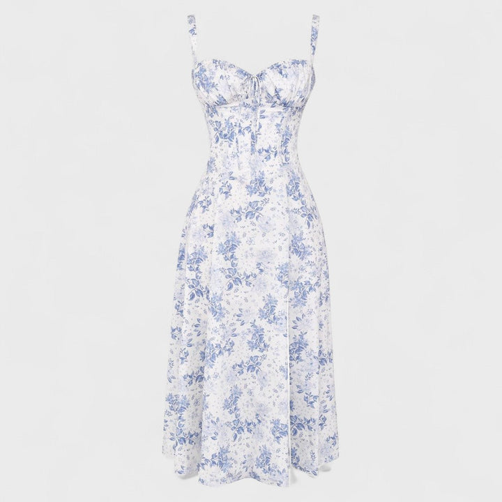 Kiana - Midi Dress with Lace-Up Detail