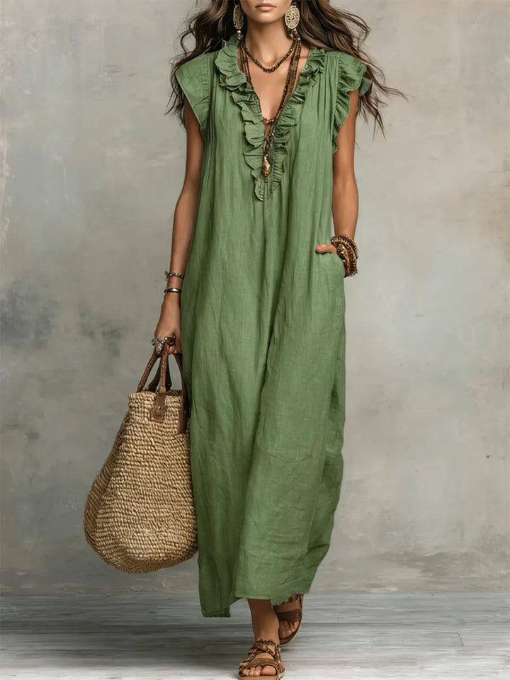 Camélia | Long Fluid Bohemian Dress