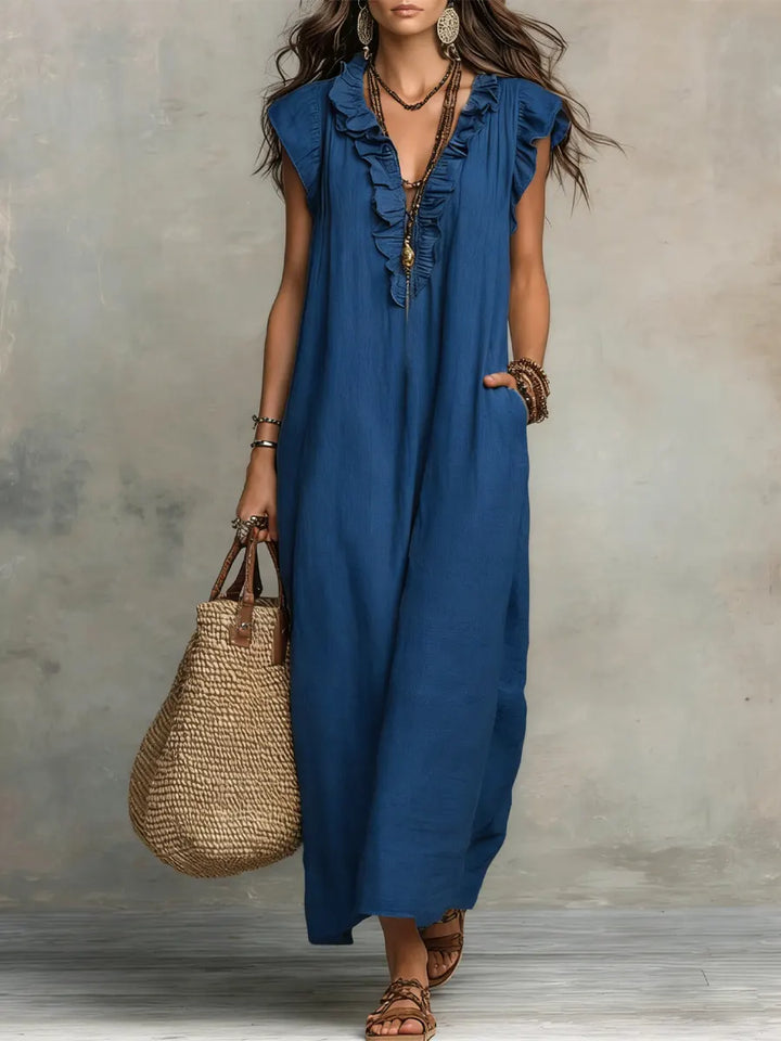 Camélia | Long Fluid Bohemian Dress
