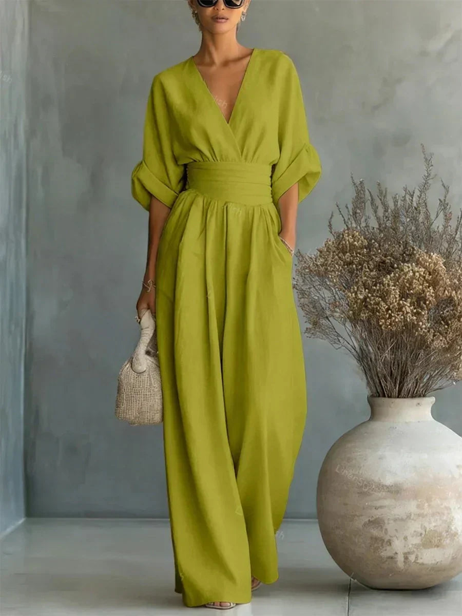 Clara | V-Neck Jumpsuit